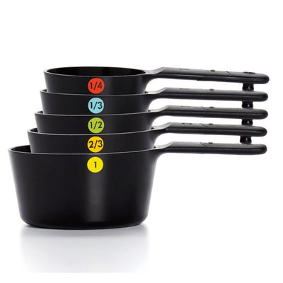 OXO Good Grips 6-Piece Plastic Measuring Cups in Black