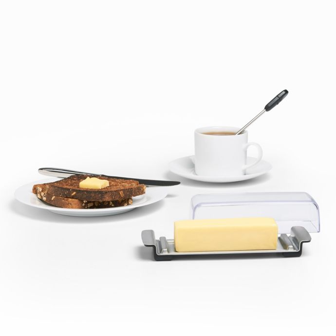 OXO Good Grips 2-Piece Stainless Butter Dish - Steel Loft410