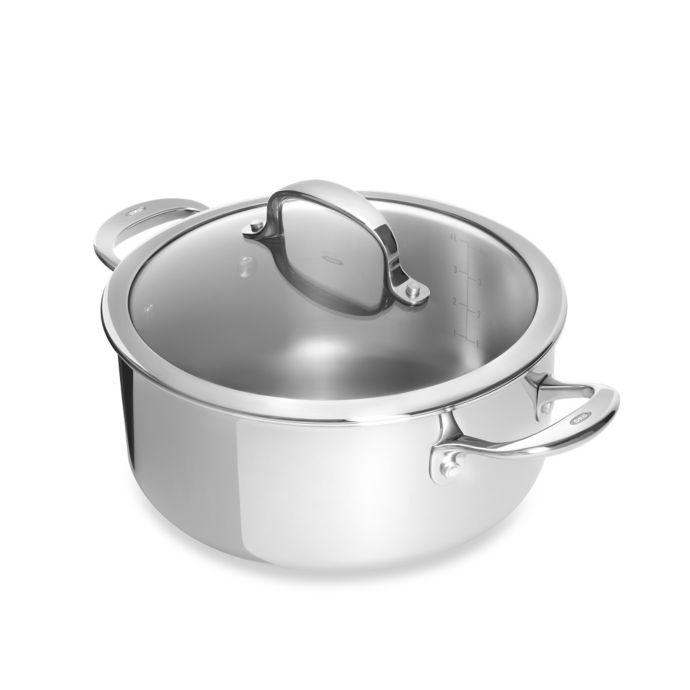 OXO Good Grips Tri-Ply Pro 5 qt. Stainless Steel Dutch Oven