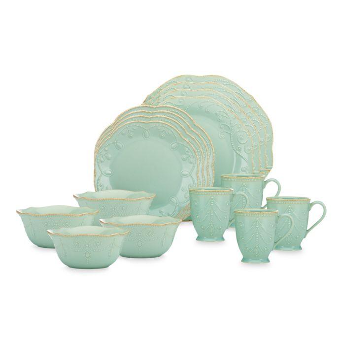Lenox French Perle Ice Blue 16 Piece Set