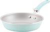 Rachael Ray Create Delicious 9.5 Inch Nonstick Deep Fry Pan, Light Blue Shimmer