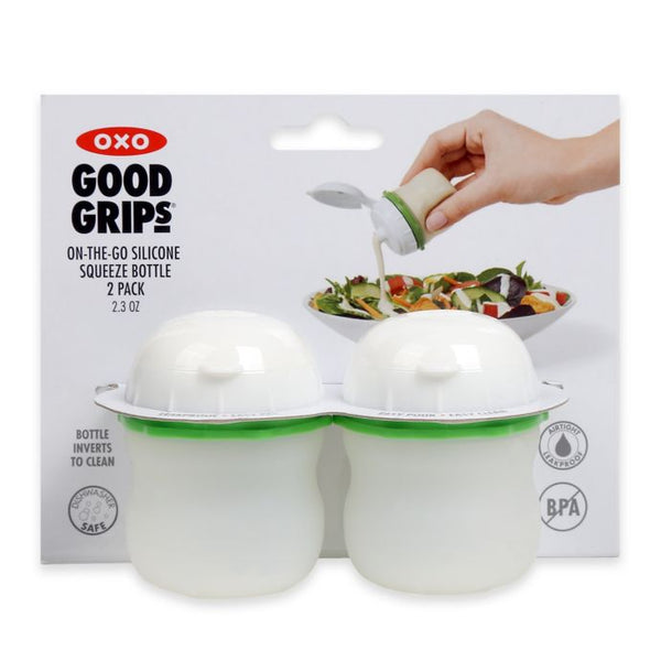 OXO Good Grips On-The-Go Silicone Squeeze Bottle (Set of 2) - Loft410