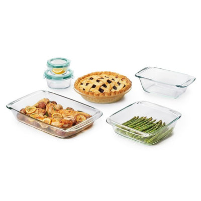 OXO Good Grips 8-Piece Glass Baking Dish Set with Lids - Loft410