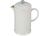 Le Creuset 27 Ounce Stoneware French Press - White