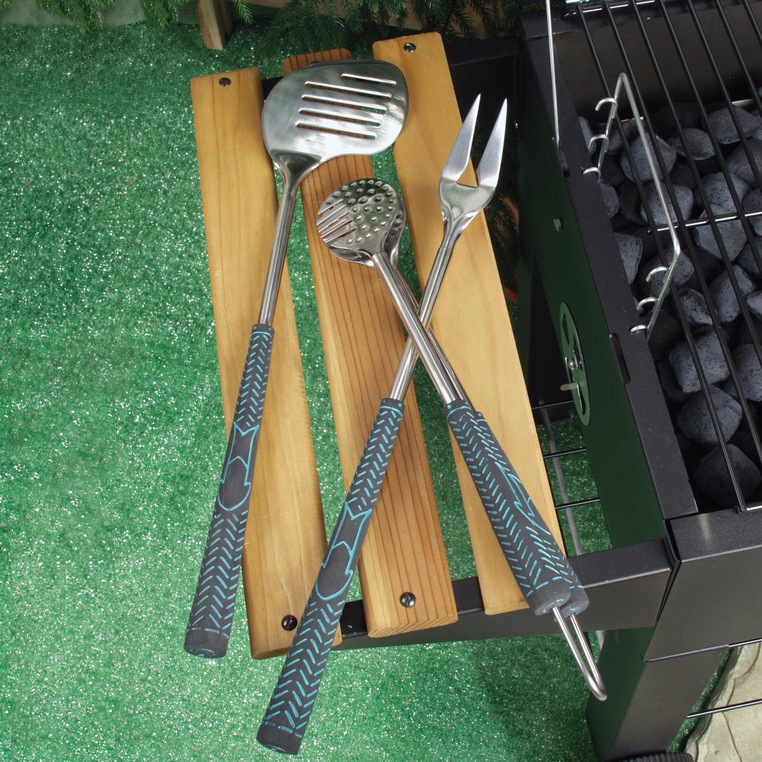 Charcoal Companion Golf Club 3-Piece BBQ Tool Set