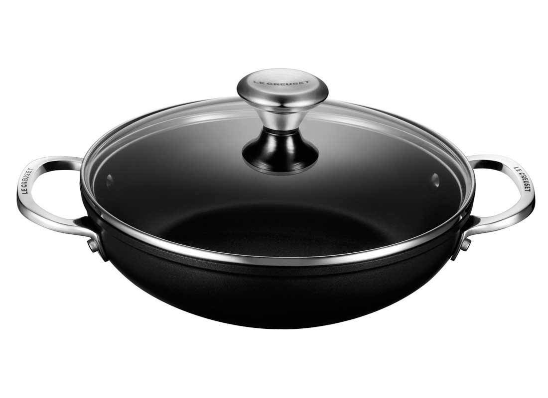 Le Creuset 1.5 Quart Signature Cast Iron Braiser - Licorice - Loft410