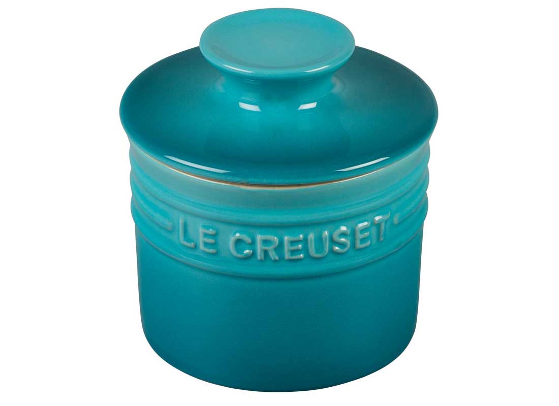 Le Creuset Stoneware Butter Crock - Caribbean