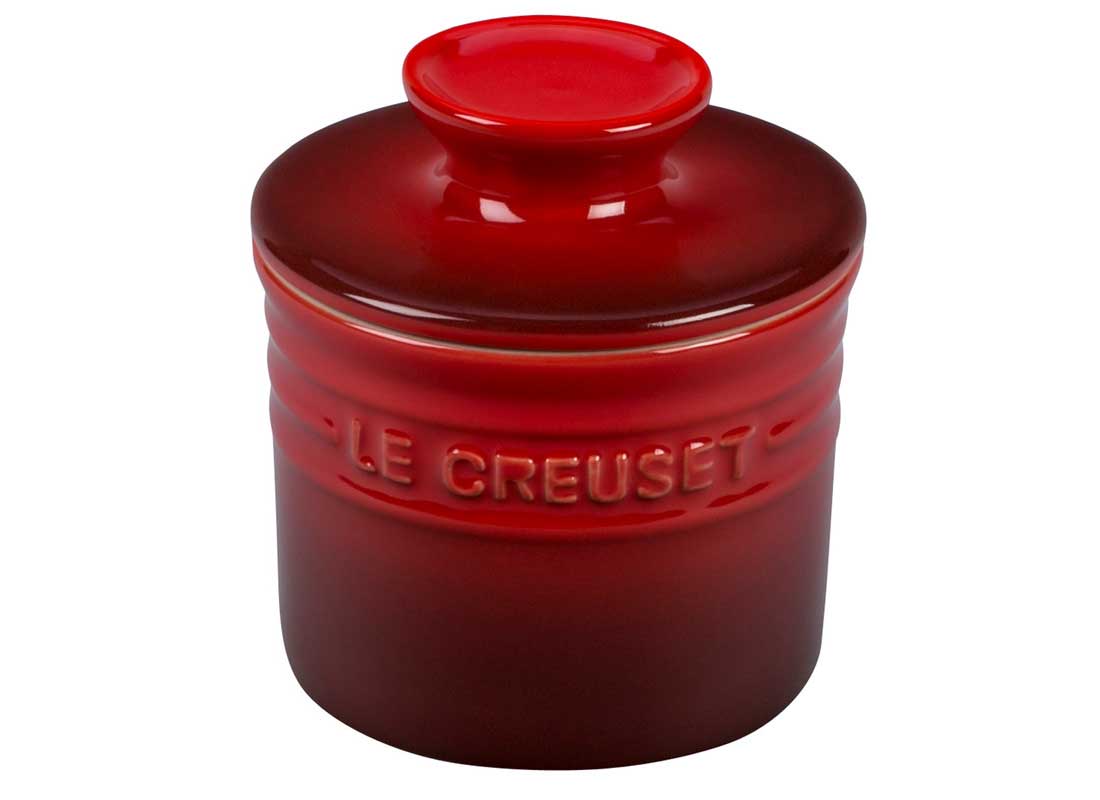 Le Creuset Stoneware Butter Crock - Cerise