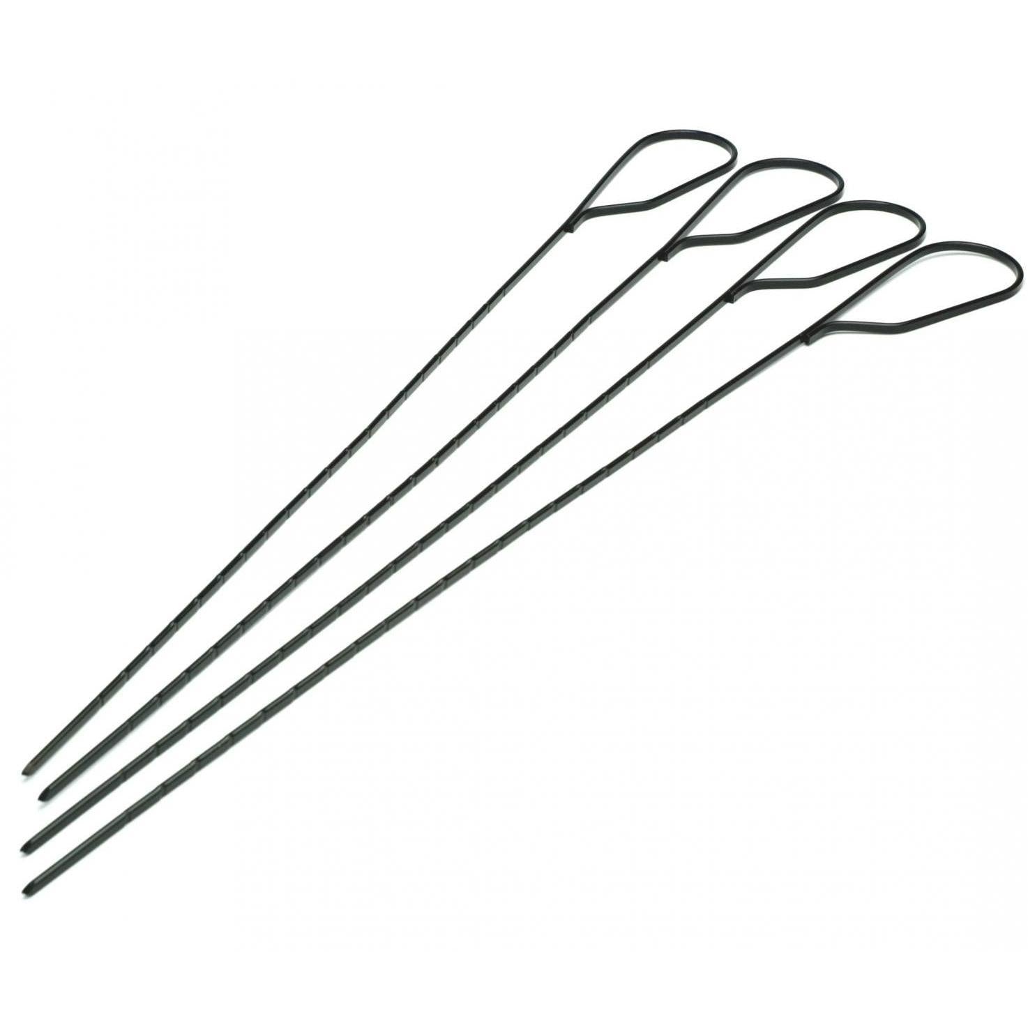 Charcoal Companion 23-Inch Marshmallow Non-Stick BBQ Skewers - Set Of 4