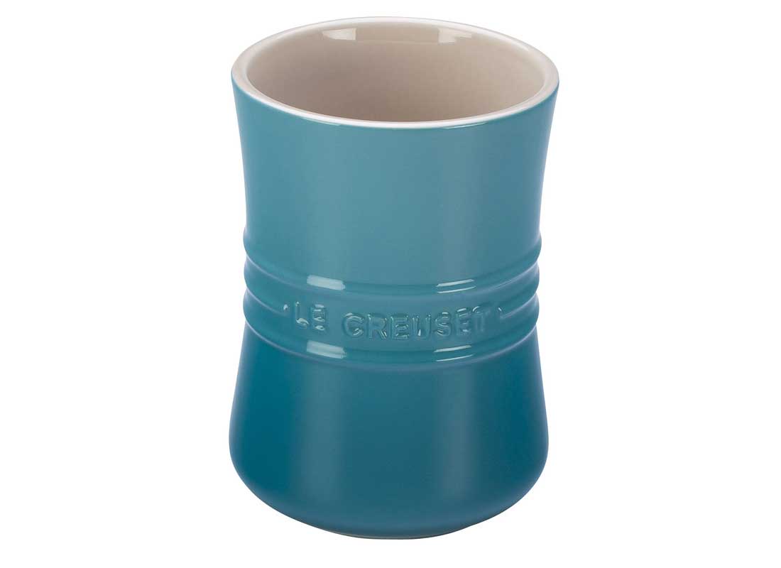 Le Creuset 1 Quart Stoneware Utensil Crock - Caribbean