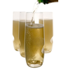 Govino Top Rack Series Unbreakable Champagne Glasses, Dishwasher Safe, Set of 4