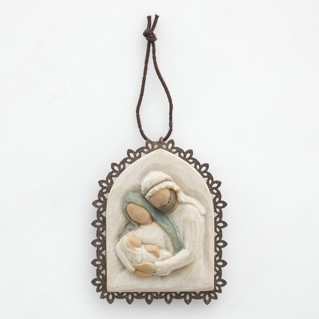 Holy Family Metal-edged Ornament