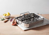 Le Creuset Small Stainless Steel Roasting Pan w/Nonstick Rack