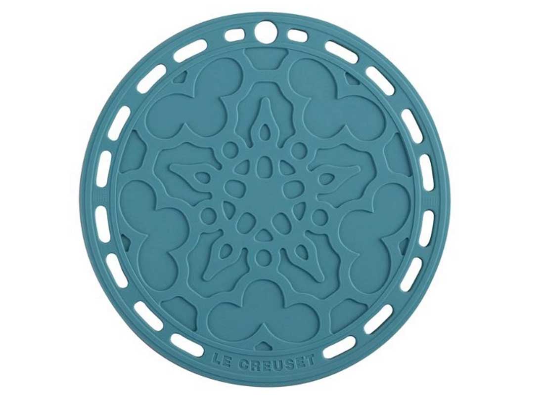 Le Creuset 8 Inch Silicone French Trivet - Caribbean