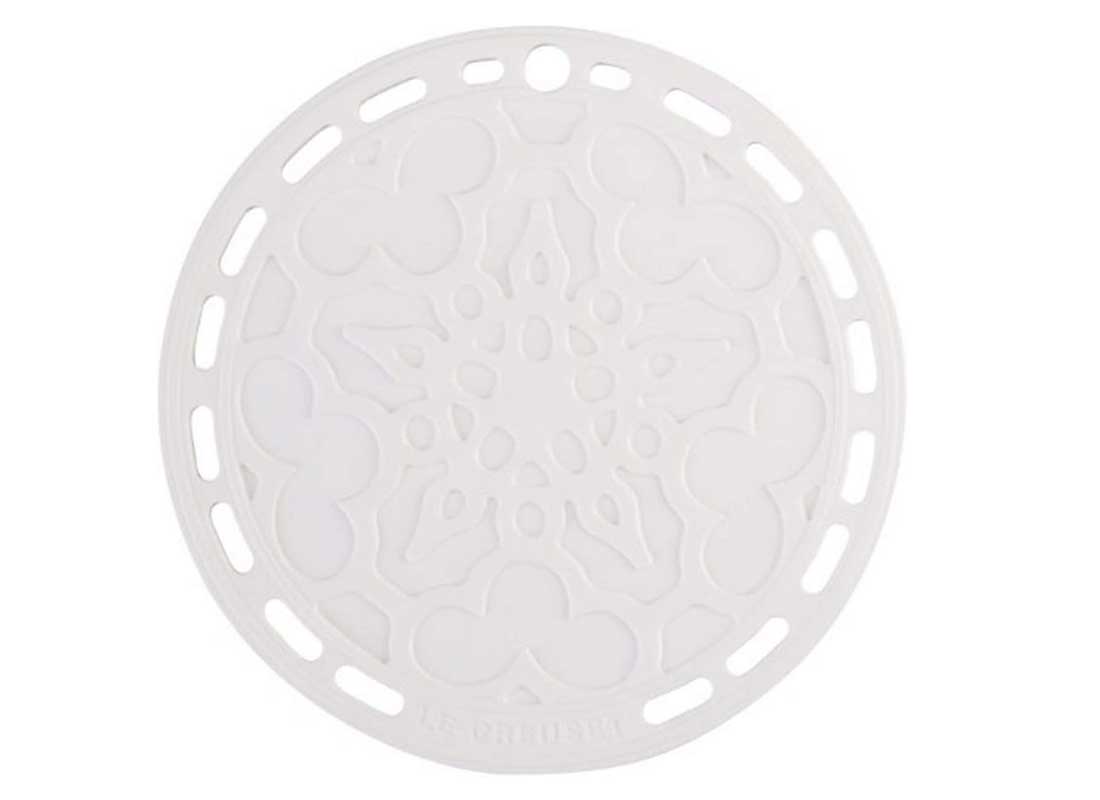 Le Creuset 8 Inch Silicone French Trivet - White